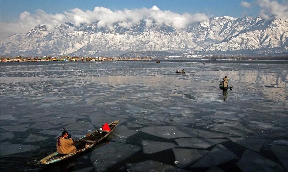 Frozen Kashmir In winter